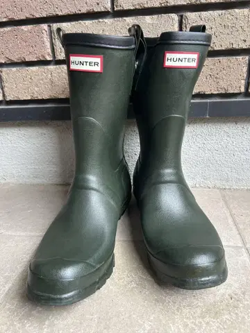 Hunter 남성용 레인부츠 장화 러버 부츠 UK8.0 (27cm)