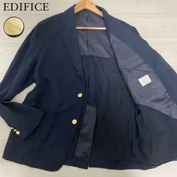 EDIFICE 에디피스 블레이저 테일러드 자켓 린넨 금장 버튼 L