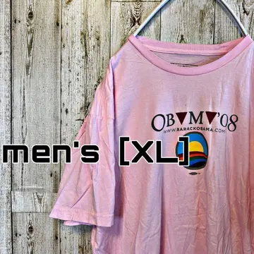 CH-6 프린트 티셔츠 핑크 men's [XL]