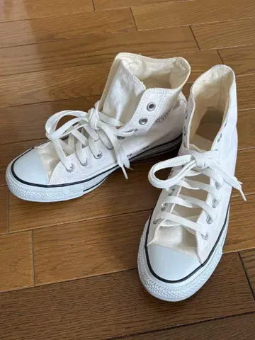 CONVERSE 하이컷 스니커즈 25cm 화이트