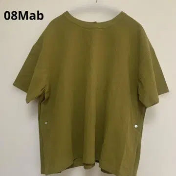 08Mab 반팔 티셔츠 풀오버 사이드 스냅 버튼