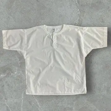 새상품급 MHL 마가렛 호웰 헨리넥 반팔 셔츠 파인 코튼