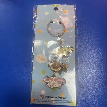포켓몬 센터 한정판 3줄 키링 리프 피아 이브이 닌피아