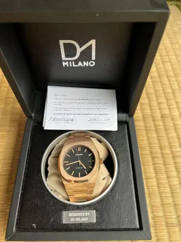D1 MILANO 오토매틱 손목시계 로즈 골드