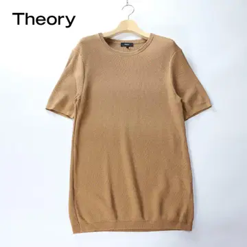 2023SS Theory 띠어리 카멜 썸머 니트 반팔 티셔츠