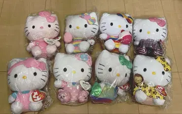 헬로키티 ty 봉제 인형 8종 세트