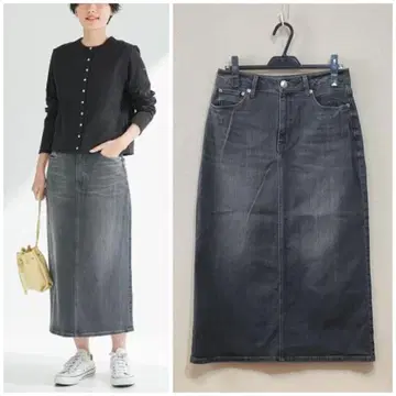 빅 사이즈 23구 DENIM 스트레치 데님 스커트(자유구 ICB 쿠미교쿠