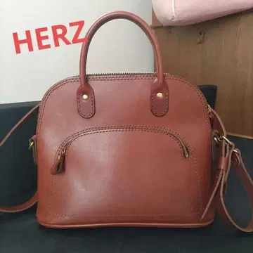 HERZ 가죽 숄더백 초코