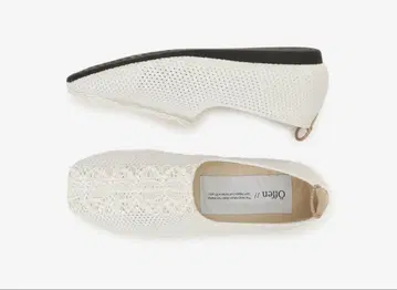 offen 오펜 화이트 레이스 플랫슈즈 24.5cm