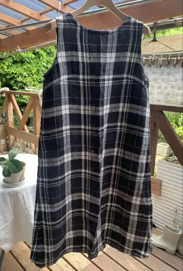 fog linen works 포그린워크 린넨 슬리브리스 원피스