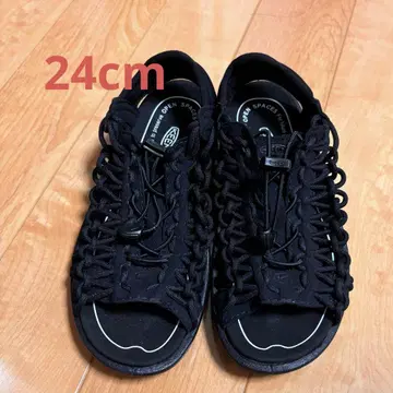 KEEN 유니크 II OT 블랙 스포츠 샌들 24cm