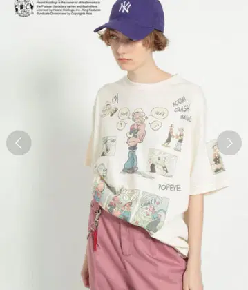 BEAMS BOY 뽀빠이 티셔츠 빔즈 보이 Free size