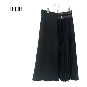 Le ciel 랩 스커트 비대칭 플리츠 롱 스커트 거의 미사용