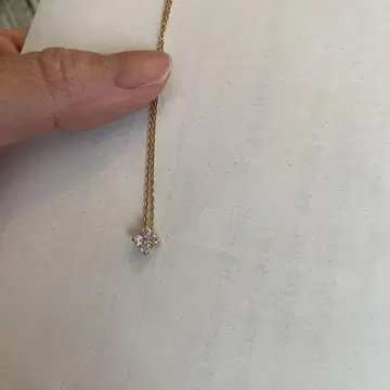 별 모양 크리스탈 펜던트 목걸이 다이아몬드