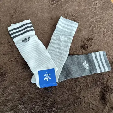 신상품 아디다스 오리지널 솔리드 크루 삭스 3장 세트 양말 27~29cm