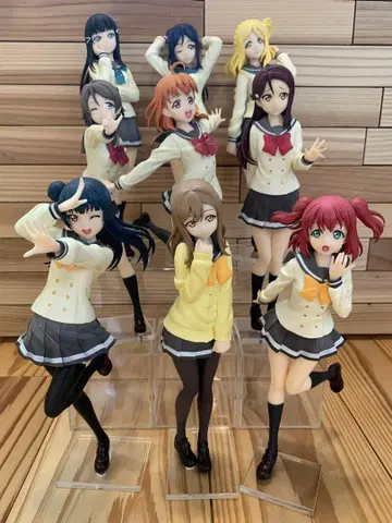 러브 라이브! 선샤인!! Aqours 피규어 9개 세트 증정품 포함