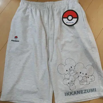새상품 포켓몬 IKKANEZUMI 하프 팬츠 *LL* 오트밀