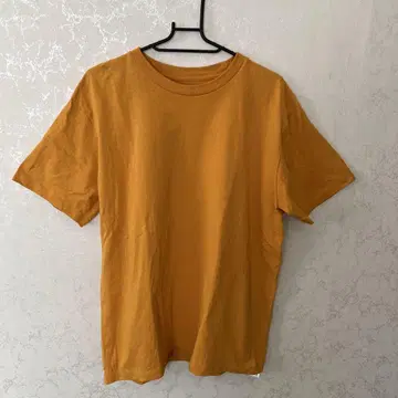RVCA 오렌지 로고 프린트 티셔츠