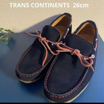 TRANS CONTINENTS 드라이빙 데크 슈즈 26cm 네이비