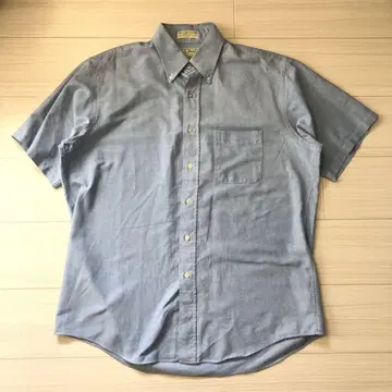 L.L. Bean 반팔 BD 셔츠 라이트 블루 USA제