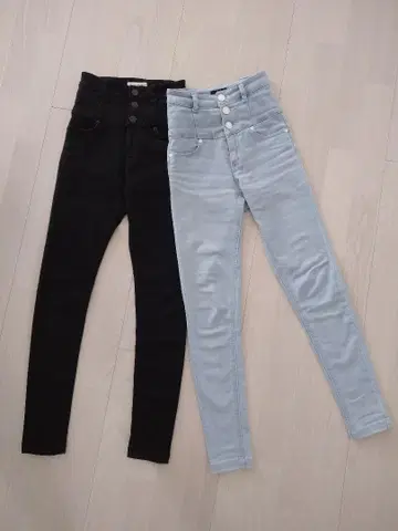 EMODA 스키니 데님 2장 세트 XS