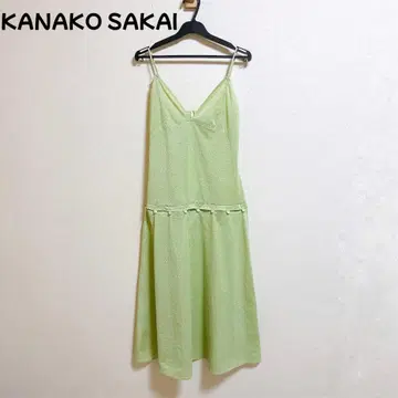 컨디션 최상 KANAKO SAKAI 23SS 메탈릭 저지 슬립 드레스