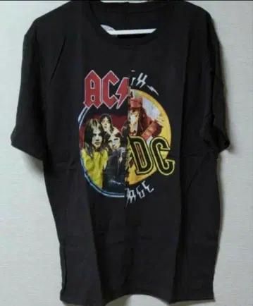 AC/DC 락 티셔츠 밴딩 티셔츠