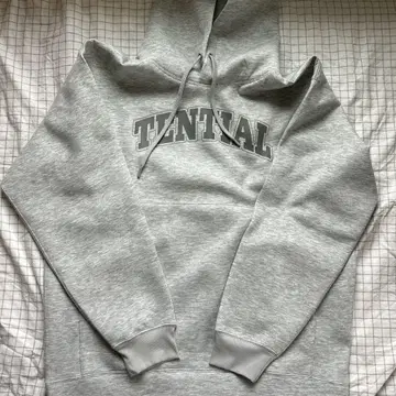 TENTIAL 그레이 후드 부착 후드티
