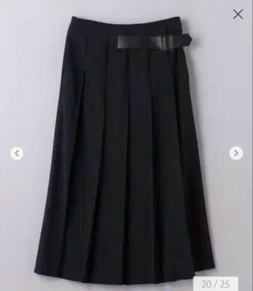유나이티드 애로우즈 와이드 플리츠 스커트