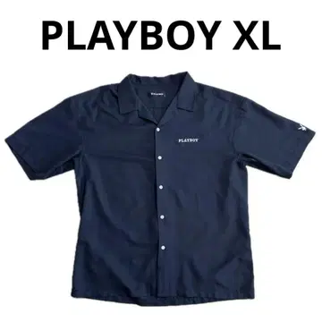PLAYBOY 블랙 반팔 셔츠 XL 플레이보이 play boy