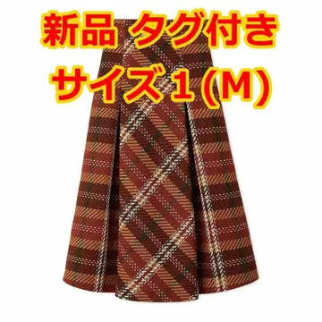 SNIDEL 로빙 체크 롱 스커트 택 포함 새상품 완판템 스나이델