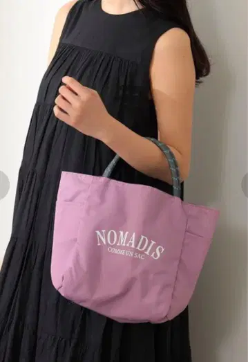 새상품 NOMADIS 별주 SAC2 쁘띠 리버서블 로고 토트백