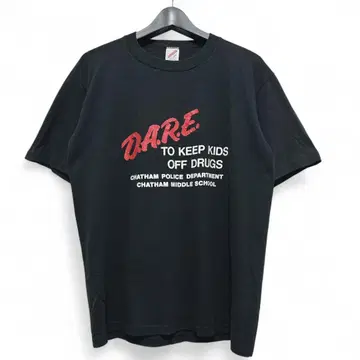 구제 의류 90년대 아트 D.A.R.E. 빈티지 티셔츠 USA제 796