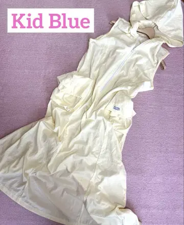 Kid Blue 후드 부착 슬리브리스 원피스