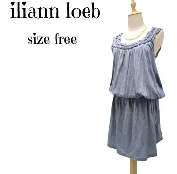 iliann loeb 뜨개질 원피스 면100% 봄/여름용 내추럴 계열