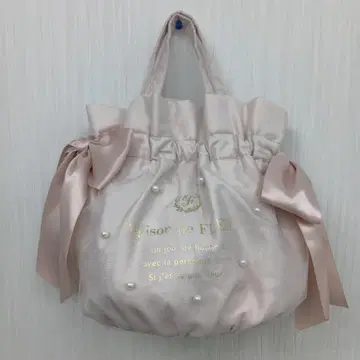 Maison de FLEUR 개더 2way 토트백 핑크