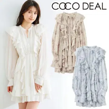 프릴 미니 원피스 COCO DEAL