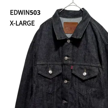 EDWIN503 에드윈 하자품 데님 자켓 G자켓 X-LARGE