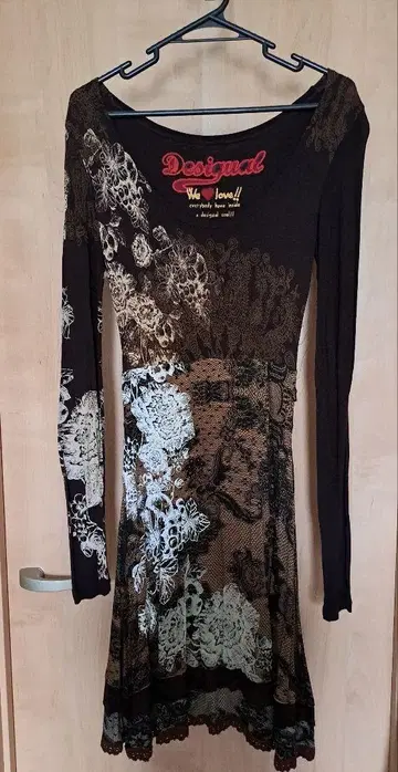 Desigual 꽃무늬 긴팔 원피스