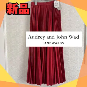 Audrey and John Wad 플리츠 스커트 레드