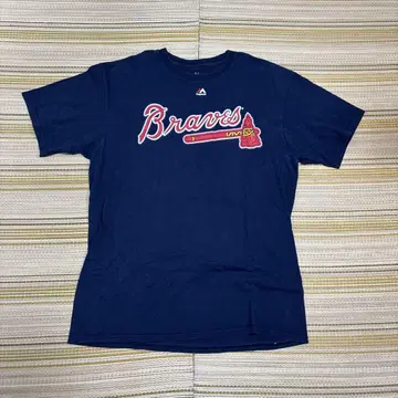 Braves 티셔츠 마제스틱 네이비 아쿠냐 JR