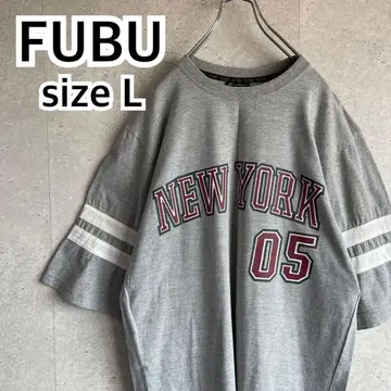 FUBU 빅 사이즈 풋볼 게임 셔츠 디자인 티셔츠 그레이