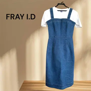 FRAY I.D 데님 점퍼 드레스