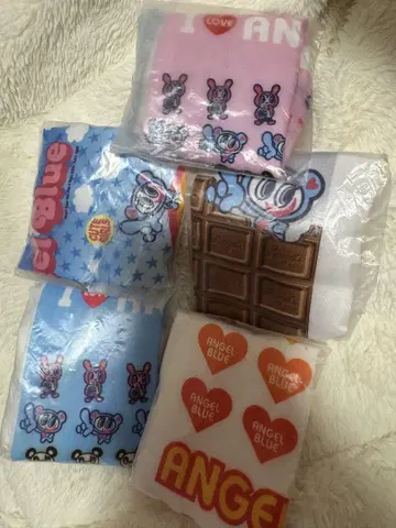 엔젤 블루 쇼핑백 복조리 컬렉션 세트 가챠 5개 세트