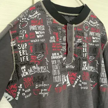 Desigual 데시구알 남성용 긴팔 티셔츠 헨리넥 M