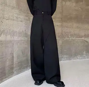 변형 와이드 슬랙스 슬랙스 모드 테크 후카미 코우타