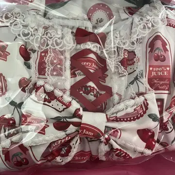 Angelic Pretty Cherry Jam Label 잔스카 화이트