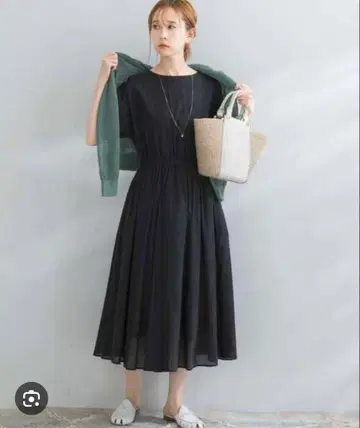어반 리서치 로쏘 인도 면 허리 개더 원피스