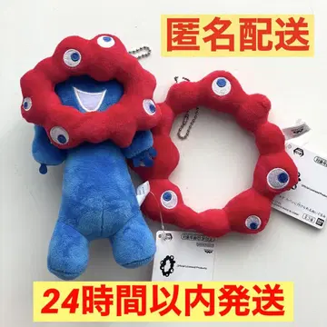 Myaku Myaku 가방에 붙일 수 있는 봉제 인형 A.B 2개 세트