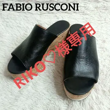 FABIO RUSCONI 파비오 루스코니 통굽 코르크 밑창 샌들